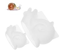 Toddmomy Moule Silicone avec Insert 2 pièces en Forme d'escargot, moules délicats pour Moulage Animaux en résine DIY