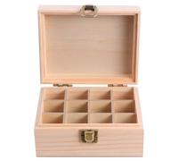 Toddmomy Organisateur de flacons d'aromathérapie en Bois 12 Compartiments léger pour Voyage et Protection des Bouteilles 5.71X4.53X3.15In