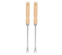 Toddmomy Outil de désherbage 2 pièces en Bois et Fer avec Conception mécanique pour Jardinage et arrachage de semis