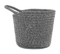 Toddmomy Panier de Rangement Tressé en Coton, Petit Modèle à Poignée | Organiseur de Table Léger, pour Bureau et Salle de Bain, Style Nordique, Usage Décoratif