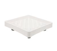 Toddmomy Plateau À Pots pour roulettes Plastique Plantes Bac À Plantes avec Base À roulettes Base Carrée avec Grand Plateau À Verre Carré