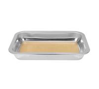 Toddmomy Plateau de dissection rectangulaire plat en acier inoxydable | Plateau de dissection 26 x 19 cm - Boîte de Petri réutilisable pour expériences en laboratoire, idéale pour les étudiants