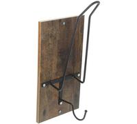 Toddmomy Porte-Chapeaux en Bois Marron Crochet Métal, Support Mural pour Casque de Moto, Rangement Pratique pour Casque Cross-Country, Économise de l'espace en Bureau ou Couleur Aléatoire