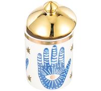 Toddmomy Pot à Biscuits Rond en Céramique, Réutilisable, Sûr à Toucher | Boîte de Rangement Céramique, pour Biscuits et Bonbons, Usage Cave ou Mariage, Forme Ronde