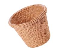 Toddmomy Pot de Fleurs en Paille Rétro Multifonction pour Intérieur, Jardinière Ronde Kaki, Rangement Pratique pour Décoration Maison, Salon, Bureau, Pot Créatif Solide
