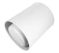 Toddmomy Poubelle à Pression Couvercle Double en Abs Blanc, Capacité Solide et Design Moderne, pour Salle de Bain et Extérieur