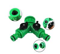 Toddmomy Raccord de Tuyau en Y à Deux Voies Valve, Plastique Vert | Joint Tournant, Bille Interne, Bague D’étanchéité à L’entrée, Fermeture Anti-fuite, Usage Jardin Couleur Aléatoire