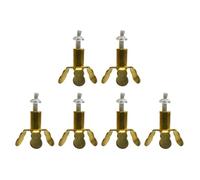 Toddmomy Support de Mèche 6 Pièces à Trois Pieds en Cuivre Doré