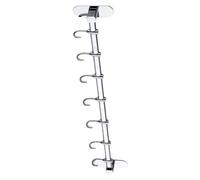 Toddmomy Support Mural en Acier Inoxydable pour Ustensiles Cuisine, Crochet Robuste sans Perçage, Rangement Multifonction Cuisine et Maison Argenté