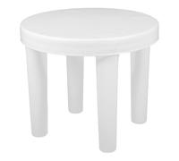 Toddmomy Tabouret Plastique Rond Blanc pour Garçon et Filles, Léger et Antidérapant, Marchepied Créatif pour Salle de Bain ou Maison, Petit Siège Pratique et Solide