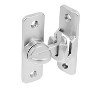 Toddmomy Targette de Porte en Alliage D'aluminium Argenté Loquet Robuste pour Porte Coulissante Installation Facile pour Bureaux et Maisons