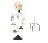 Todeco Crochet de Berger de Jardin avec Garde-Rat, Support pour Nichoir