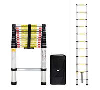 Todeco - Echelle Telescopique, Échelle Pliable - Charge maximale: 150 kg - Standards/Certifications: EN131 - 3,2 mètre(s), Sac de transport OFFERT, EN 131