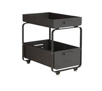 Todeco Étagère de Rangement Sous évier, Organisateur de Cuisine à 2 Niveaux Rangement Sous évier, Coulissant Organiseur pour Cuisine Armoire Salle de Bain, Acier au carbone (Noir)
