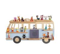Todeco Étagère magnétique, pour Tonie Box et Tonies, Jusqu'à 20-25 Tonies, Murale Étagère pour boîte à Musique pour Enfant, Bus Bleu