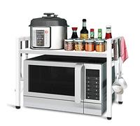 Todeco Etagere Micro Onde Extensible Etagere Cuisine Blanc
