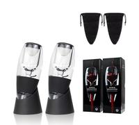 Todeco Lot de 2 Aérateurs à Vin avec Filtre et Support Anti-Gouttes