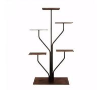 Todeco Porte plante interieur 6 Niveaux, Support plantes en Métal, étagère plante interieur support pot de fleurs pour Salon Balcon