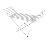 Todeco - Sèche-Linge Electrique, Etendoir Pliant d'Intérieur à Etages - Dimensions du Produit replié: 113 x 53 x 7 cm - Matéria
