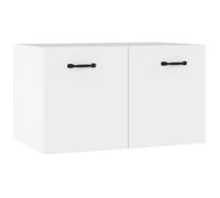 Todiikf Armoire murale blanche 60 x 36,5 x 35 cm Armoire suspendue en bois | Commode murale peu encombrante avec 2 compartiments pour le salon et le couloir, aspect moderne d'armoire flottante pour