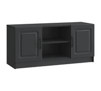 Todiikf Meuble TV noir 102 x 34,5 x 47 cm Meuble bas en bois | Meuble TV élégant pour le salon et la chambre à coucher avec beaucoup d'espace de rangement pour les accessoires multimédias.