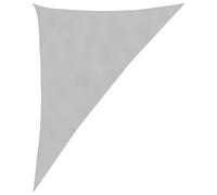 Todiikf Voile d'ombrage triangulaire - 2,5 x 2,5 x 3,5 m - Anthracite - Tissu Oxford - Résistant au vent - Avec fixation en acier inoxydable - Pour terrasse, balcon, jardin et camping