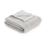 Todocama - Couverture en Coton Extra Douce avec Motif à Rayures, Couvre-lit Multifonction Four Seasons pour canapé, lit, Housse décorative et Couverture écharpe (180x240cm, Gris Foncé)