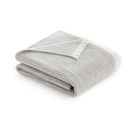 Todocama - Couverture en Coton Extra Douce avec Motif Gaufre, Couvre-lit Multifonction Four Seasons pour canapé, lit, Housse décorative et Couverture écharpe (Gris foncé, 230 x 240 cm).