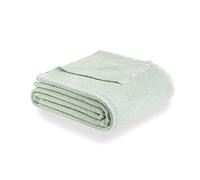 Todocama Couverture en Coton Extra Doux, Quatre Saisons, Multi-usages canapé, Plaid pour lit, Couverture Foulard, Couvre-lit, 180 x 240 cm, Vert Menthe.