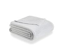 Todocama - Couverture Foulard en Coton Extra Doux, Quatre Saisons, Couvre-lit Multi-usages canapé. (120 x 180 cm, Gris Clair), PRCMAMSGRCL120X180