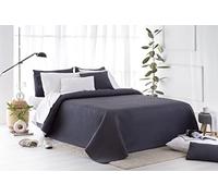 Todocama Couvre-lit Fin avec Motif piqué pour Le Printemps, l'été, l'automne et l'hiver. 100% Microfibre Extra Douce. Housse de Couette Multifonction 140/150/160 - 250 x 260 cm. Gris foncé