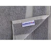 Todocama Lot de 2 Serviettes 100% Coton 550 g/m² Extra Douces 5503, très absorbantes et à séchage Rapide (Gris Foncé, 100 x 150 cm)