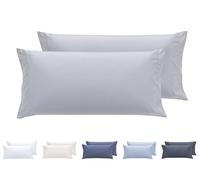 Todocama Lot de 2 taies d'oreiller hypoallergéniques en Microfibre Extra Douce