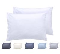 Todocama Lot de 2 taies d'oreiller hypoallergéniques en Microfibre Extra Douce