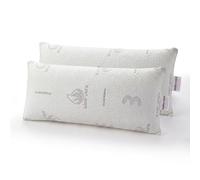 Todocama Oreiller viscoélastique en aloès Vera (Pack de 2 unités 70 cm), Noyau Compact viscoélastique pour Le col et Le Cou, fermeté Moyenne-élevée, Double Fermeture éclair.