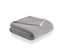 Todocama PRCMAMSGROS Couverture en Coton Extra Doux Quatre Saisons - Jeté de Lit - Jeté de Canapé - Gris foncé - PRCMAMSGROS - 230x240cm