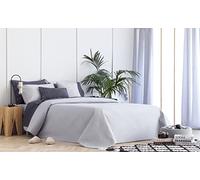 Todocama Underzy Couvre-lit boutis Fin avec Motif Losanges pour Printemps, été, Automne et Hiver. 100% Microfibre Extra Douce. Couvre-lit Multifonction pour lit de 105-200X260cm, Gris Clair