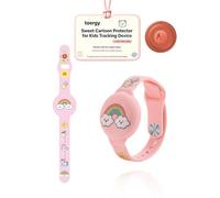 toergy Bracelet en silicone pour Moto Smart Tag, 1 lot de sangle réglable pour enfants et personnes âgées, support GPS anti-perte pour poignet, rose