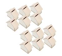 Tofficu 12 Pièces Kit Créatif Maison en Bois à Assembler Facile Fente pour Pièces, Tirelire Maison Bois Inachevée pour Activités Scolaires et Présents Garçon et Filles
