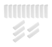 Tofficu 15 Pièces Gomme au Crayon Triangulaire Tpe Blanche, Mini Gommes | Fournitures Scolaires Bureau, Usage Silencieux sans Résidus, Design Ergonomique Réutilisable pour Artistes et Étudiants