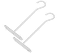 Tofficu 2 Ensembles Crochets de Plafond en Fer Blanc pour Plantes Suspendues, Ensemble Portable, Multi-usages, Installation sur Brique, Bois, Plâtre et Béton