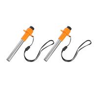 Tofficu 2 Pièces Allumeur Piezoélectrique Portable pour Barbecue et Cuisinière à Gaz, Compatible Acier Inoxydable et Abs, pour Camping en Extérieur, Couleur Orange