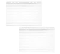 Tofficu 2 Pièces Couverture de Classeur Acrylique Transparente pour Cahier Rechargeable A5, Coque Rigide Protectrice Facile à Nettoyer, Design Minimaliste Élégant pour Carnet de Voyage
