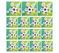 Tofficu 20 Pièces Serviettes de Table Football en Papier Doux et Léger pour Décorations de Fêtes Sportives, Anniversaire ou Camping, Design Unique et Grosse Absorption