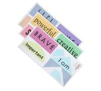 Tofficu 3 Pièces Autocollants de Sol Interactifs et Repositionnables en Pvc pour Garçon et Filles, Décor Inspirant et Motivant pour Salle de Jeux et Retour à L'école