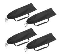 Tofficu 4 Pièces Paquet de Rangement en Polyester Cordon de Serrage Noir, Compact et Protecteur les Rayures, Activités de Plein Air Transport Quotidien