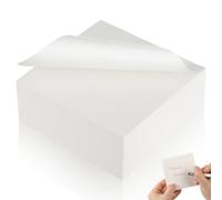 Tofficu 400 Pièces Bloc-notes Vierge Carré Blanc, Papier Lisse pour | Recharge Cube Mémo Blanc, Design Non Adhésif, Usage Bureau Maison Étude, Feuilles Lisses