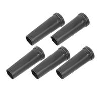 Tofficu 5 Pièces Connecteur de Tube en Acier Noir pour Outils de Jardinage Manche en Bois, Conception Conique de Précision, pour Travaux Agricoles et Désherbage