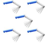 Tofficu 5 Pièces Nettoyeur D'orifices à Gaz Aiguilles en Acier Inoxydable, Outil pour Nettoyage de Buses de Soudage et Pommeaux, Adapté à L'entretien Cuisine Propriétaires
