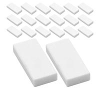 Tofficu 50 Pièces Gomme à Crayon Rectangulaire Blanche en Tpr Résistante Casse Effacement Précis pour Artistes et Usage Scolaire en Classe
